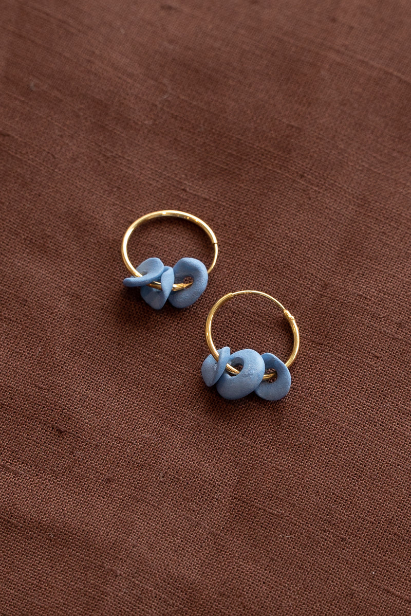 Completedworks Blue Ceramic Earrings