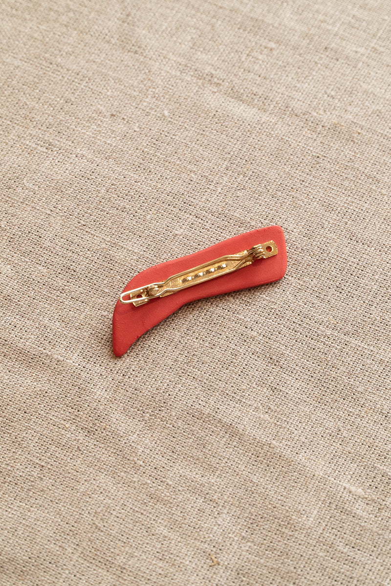 Completedworks Red Ceramic Hair Clip