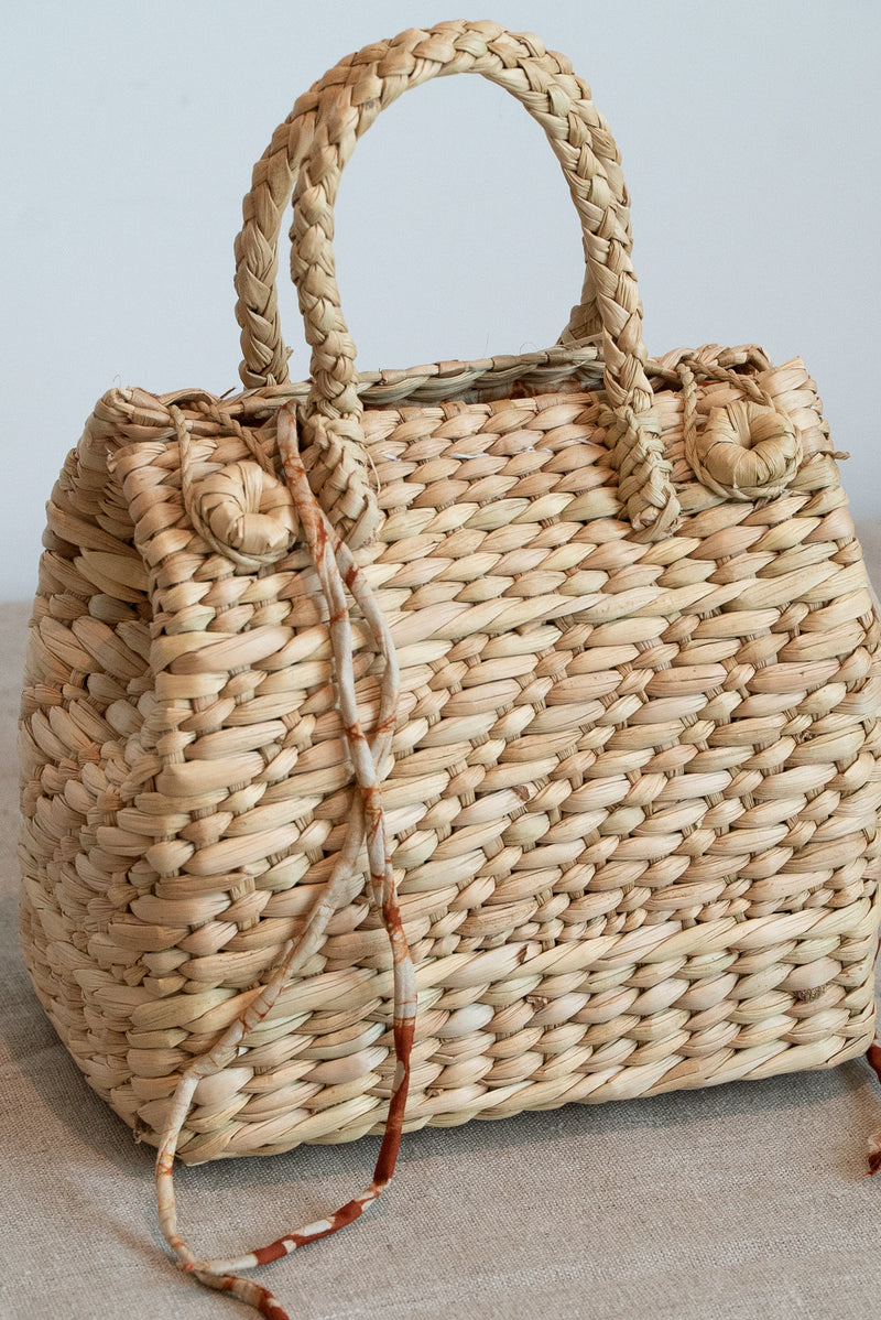 Rectangular Straw Beach Bag