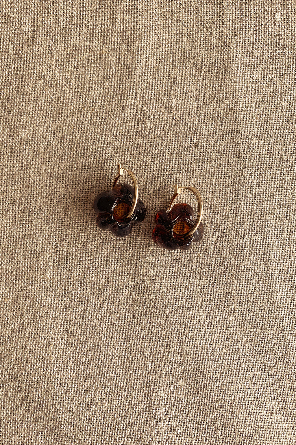 Sisi Joia Medium Brown Fleur Earrings – Studio Doda
