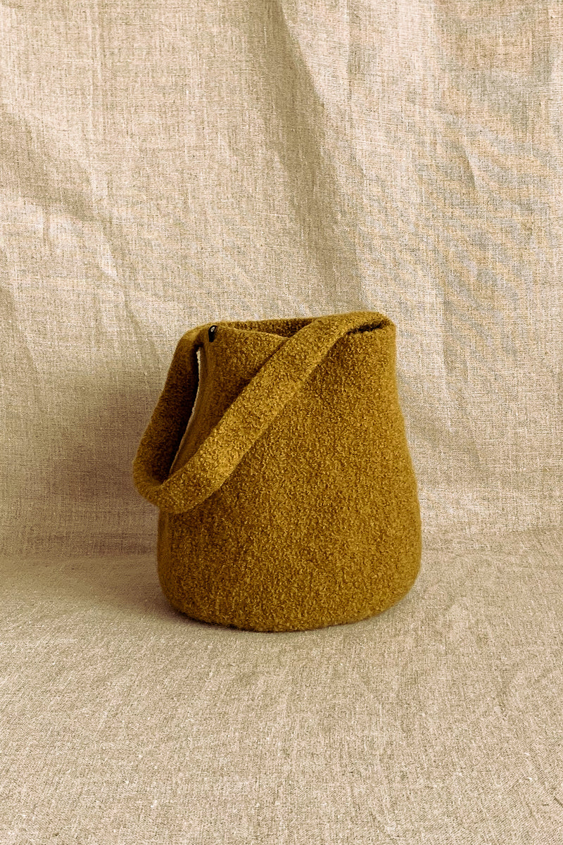 Cecilie Telle Khaki Small Bucket Bag