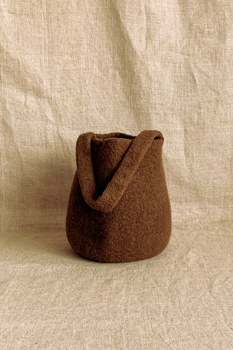 Cecilie Telle Mid Brown Small Bucket Bag – Studio Doda
