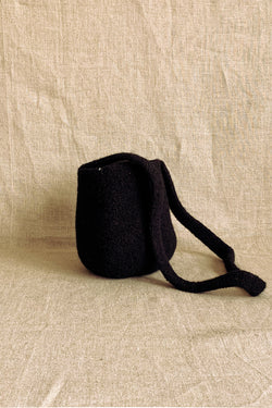 Cecilie Telle Black Smallest Bucket Bag