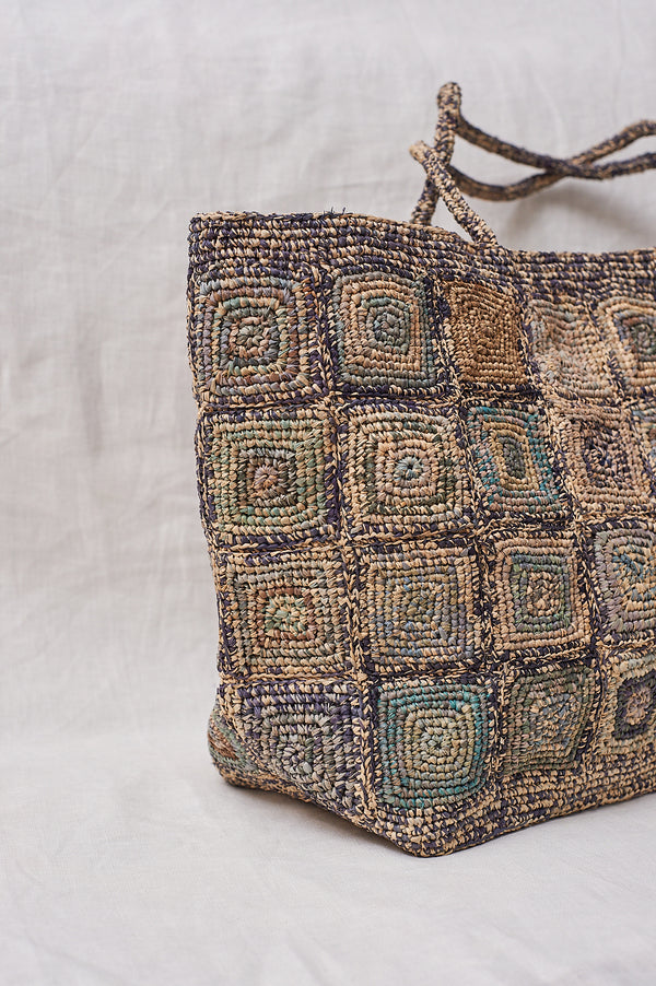 Sophie Digard Large Textured Raffia Bag